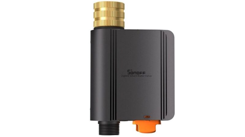 Valva irigatie smart gradina SONOFF Hydro Series Hydro ONE, Zigbee 3.0, contor debit, BLE, IP55, 4xAA, SWV-ZFE